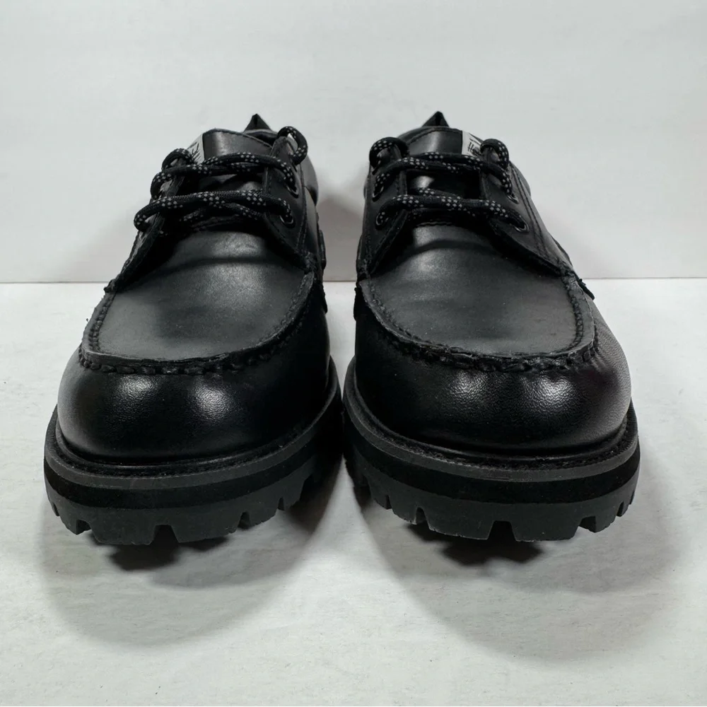 Herschel Supply Co Authentic Original 3-Eye Waterproof Black Boat Shoe Men 7.5